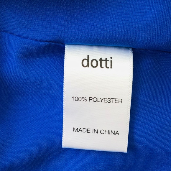 DOTTI size 8 blue floral chiffon dress with spaghetti straps - Picture 9 of 9